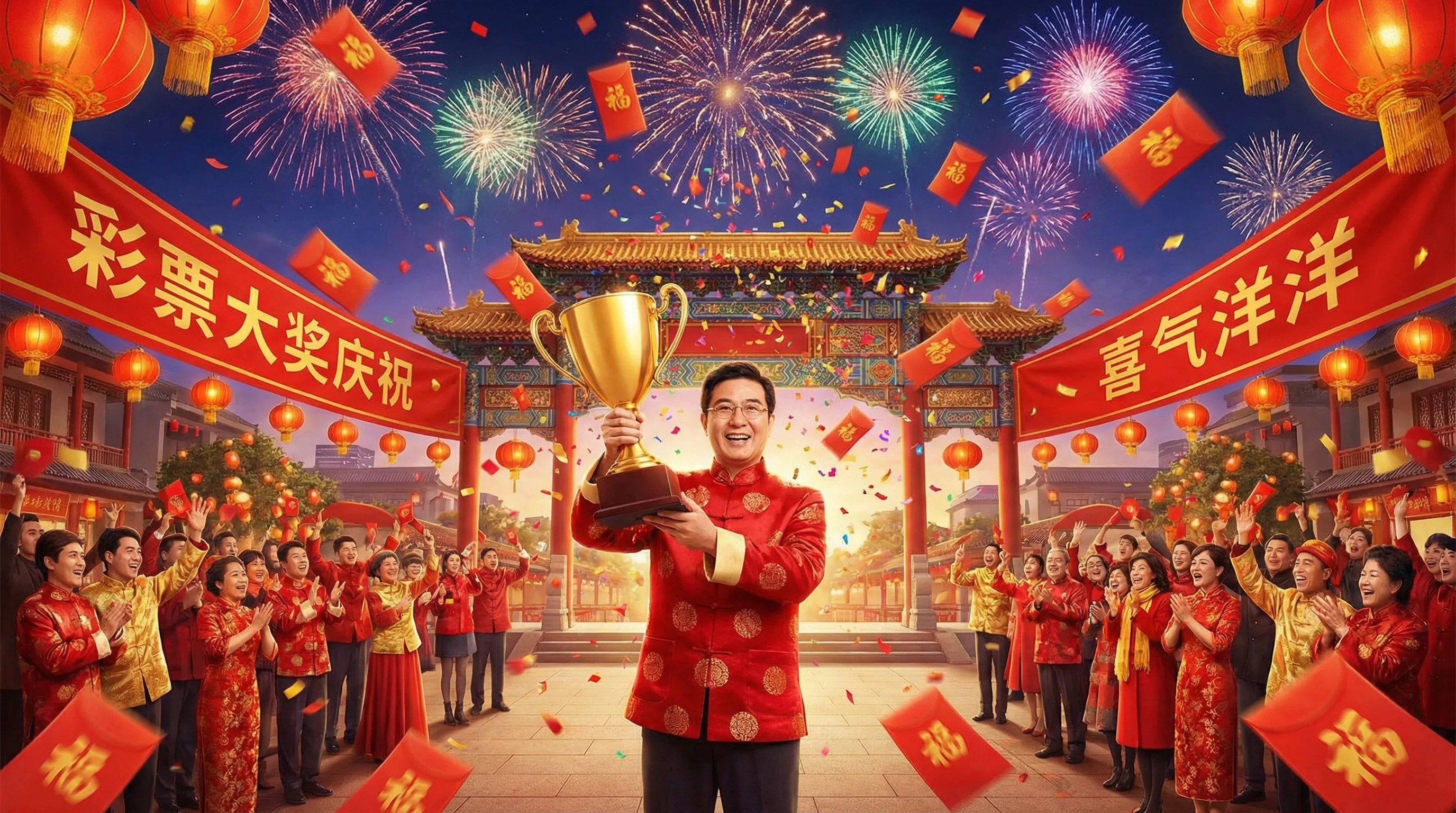 腾讯分分彩中奖喜报庆祝画面